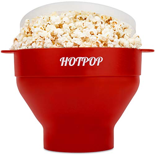 The Original Hotpop Microwave Popcorn Popper, Silicone Popcorn Maker