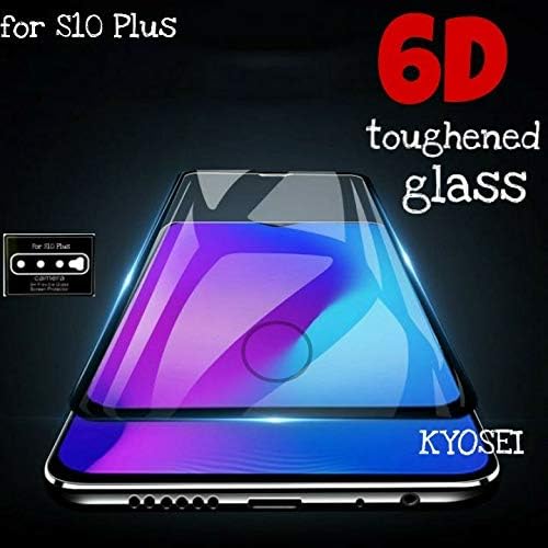 KYOSEI Edge-to-Edge HD Tempered Glass+ Camera Lens Protector for Samsung Galaxy S10 Plus