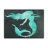 ALAZA Mermaid Silhouette Watercolor Area Rug Rugs for Living Room Bedroom 7' x 5'