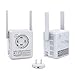Ahutoru Wi-Fi Range Extender, Access Point Mode /Repeater Mode WiFi Repeater With Micro USB Port (White)