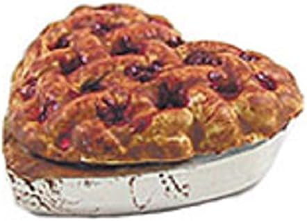 Dollhouse Miniature Food - Red Tart in a Heart Pan by Carradus
