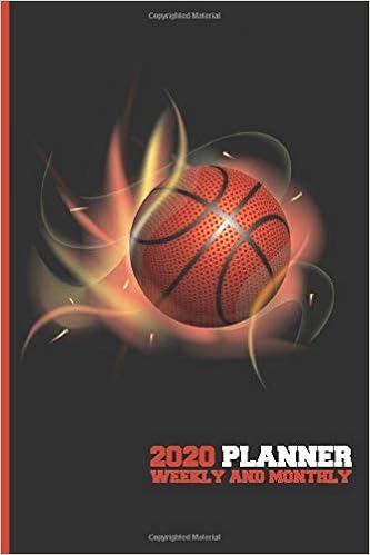 Black Background Basketball 2020 Planner Weekly And Monthly