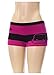 WS Women's Seamless Mamia Panties, Boy Shorts Stretch Classy Sexy Multi-6 pack (KittyHrt-6pack)