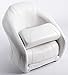 Wise 8WD1217-784 Sport Bucket Seat with Flip-Up Bolster, White