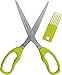 Herb Scissors - 5 Extremely Sharp Stainless Steel Blades - Multipurpose Use Kitchen & Garden Herbs Shear - With Cleaning Comb And Anti-Slip Handle - by Utopia Kitchen