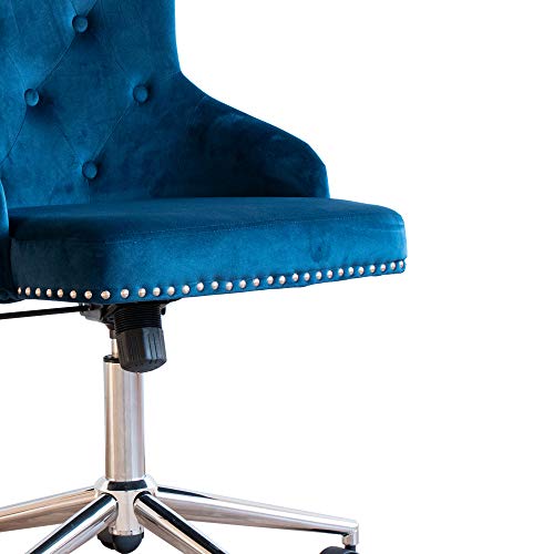 Irene House Modern MidBack Tufted Velvet Fabric Computer Desk Chair