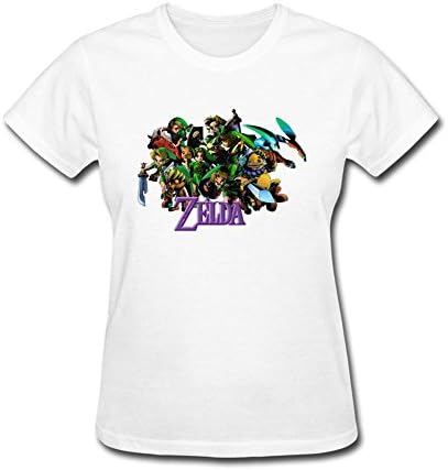 Pxnjz Women's The Legend Of Zelda Majoras Mask T Shirt White S