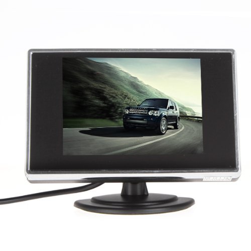 BW 3.5 Inch TFT-LCD Car Rearview Mirror Monitor with Pocket-sized Color LCD Display,Mini Monitor for Car/Automobile