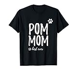 Pom Mom Shirt Funny T-Shirt for Pomeranian Dog Mom