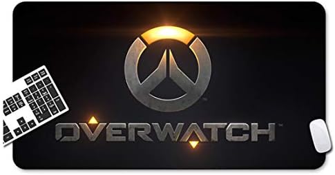 Overwatch,OW,Extended Gaming Mouse Pad Mat Professional Large Size Desk Mat,Non-slip Rubber Mouse Mat (800 X 400 X 3 mm/31.49 X 15.74 X 0.11 inch, B)