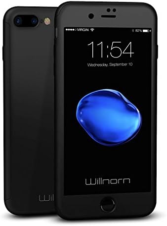 iPhone 7 Plus Case, Willnorn Norn One Full Body Coverage Ultra Slim Case with Tempered Glass Screen Protector for Apple iPhone 7 Plus (5.5-Inch)