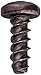 Small Parts 0204LPPBZ Steel Thread Rolling Screw for Plastic, Black Zinc Plated, Pan Head, Phillips Drive, #2-28 Thread Size, 1/4
