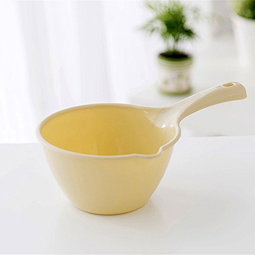 Per Large Water Scoop Baby Shampoo Rinse Cup Hair Washing Dabble For Bathing Watering Wash Fruits & Vegetables-Beige - Thumbnail 6