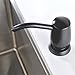 Avola Soap Dispenser for Kitchen Sink - Bronze, Refillable from Top with Bottle, Easy Installation, Plastic