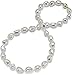 HinsonGayle AAA GEM 10-11mm White Baroque Freshwater Cultured Pearl Necklace (14K Yellow Gold 18 inch)