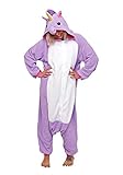 UBeauty Unisex-adult Kigurumi Onesie Unicorn Pajamas (L, Purple)