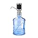 Jinghu Drinking Water Pump Electric Dispenser 5 Gallon Bottle Desk Top Powerful Rotational Portable for Home Kitchen Office Use with Switch and Power Adapter Rechargeable Battery (Black)