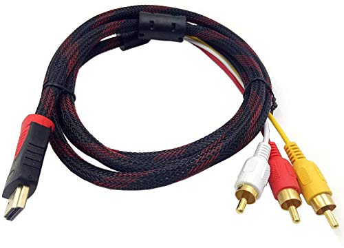 Video AV Component Adapter Cable Replacement for TV, 2/3/5 RCA to AV ...