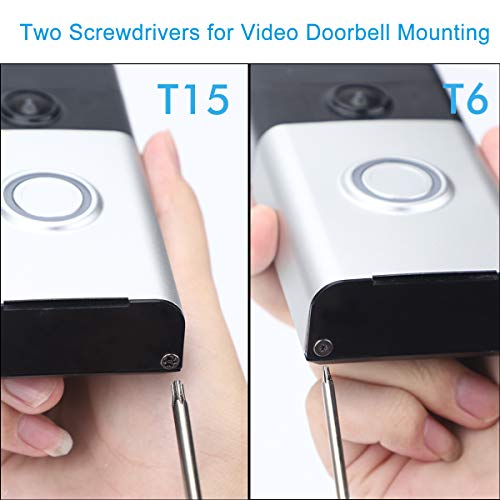 QIBOX Screwdriver Compatible with Ring Doorbell, Replacement Security Screws Compatible with Ring Video Doorbell & Doorbell 2