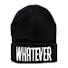 Winhurn 2016 New Winter Black Whatever Beanie Hat And Snapback Men And Women Cap (Black)