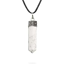 Amazon.com: Ayana - Collar de howlita blanca con cristales – Calma ...