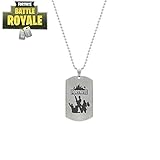 Brand New Stainless Steel Fortnite Logo Necklace