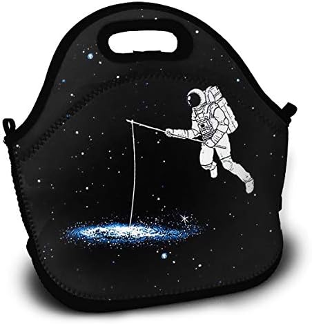 Diemeouk Lunch Bag for Kids,Tote Box Astronaut Space Insulated and Reusable,Carry Case Handbags