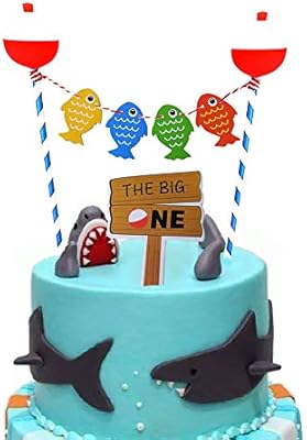 The Big One Cake Topper Gone Fishing Bobber Cake Toppers