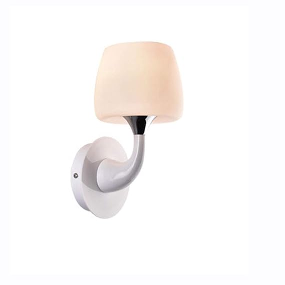 Amazon.com: Bedroom Bedside Wall Lamp-Metal Mushroom Single Head White