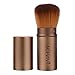 ACEVIVI Retractable Makeup Brush Dense Bristles Makeup Brush Concealer Foundation Blush Face Powder Bronzer Handle Brush, Coffee
