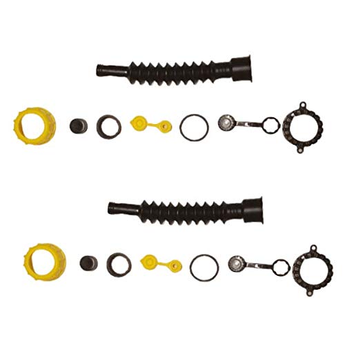 Gas Can Spouts (Improved Design) Flexible Universal Replacements (2