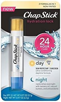 ChapStick Dual-Ended Hydration Lock Day and Night, 0.144 Ounce (Pack of 3)