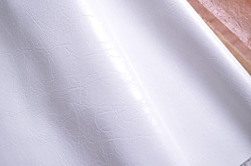 1.0mm Glossy Leather for Home Decor Furniture Upholstery Application,cracked Pleather for Sofa/car Seat,cracked Leather Fabric,wide 54'' Sold By Half Yard (1 White)
