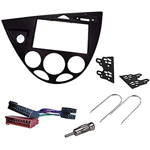 Sound-way - 2 Din Car stereo Radio Installation mounting Kit for Ford Focus 1998 – 2004 (left wheel) black - KA11-548