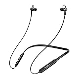 Ausdom in-Ear Earbuds Bluetooth Headphones with Microphone Waterproof Neckband Sports Earphones (Black)