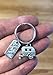Camper Trailer RV Mini Camper Camping Find Joy in the Journey Charm Keychain Gift