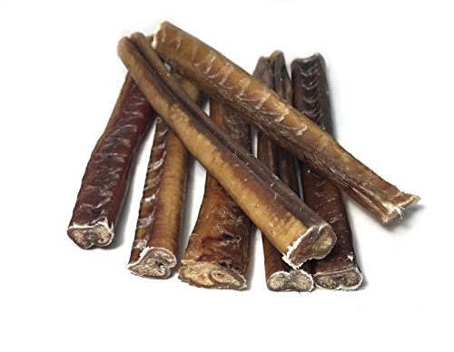 Sancho & Lola's Closet USA Charcuterie Style Odor-Free Bully Sticks for Dogs Chef-Prepared Human-Grade Grain-Free Rawhide Free Beef Pizzle Dog Chews â€¦ (7oz Odor-Free Standard (7-9))