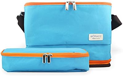 Moracc Magic bag Insulation Folding Collapsible Lunch Bag Blue