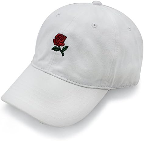 Hatter USA Embroidered Rose Unstructured Unisex Dad Hat