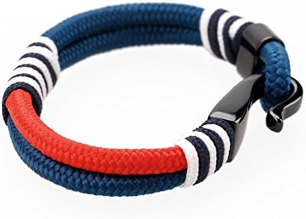 MEITS Nautical Rope Bracelet With Stainless Steel Hardware Great Jewelry Gift Idea for Men &amp; Women