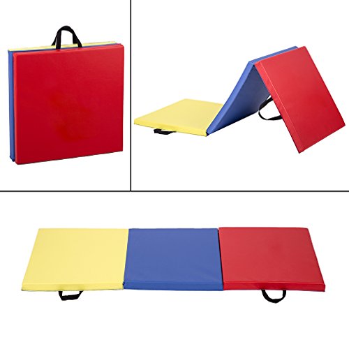 6' Folding Panel Gymnastics Mat Gym Fitness Exercise Mat