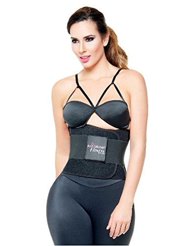 Ann Michell 4025 Fitness Latex Belt Waist Cincher 38-Large, Black (7707023725592)
