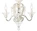 Crystal Bead Antique-White Candelabra Ceiling Fan Light Kit