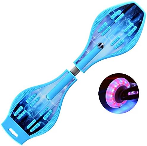 LLQQ Torsion Skateboard Two Decks Waveboard Illuminated Wheels Youth Beginners Vitality Board 872311cm