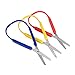Special Supplies Loop Scissors for Teens And Adults 8 Inches (3-Pack) Colorful Looped, Adaptive Design, Right and Lefty Support, Small, Easy-Open Squeeze Handles, Supports Elderly and Special Needs