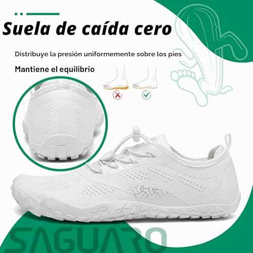 SAGUARO Versatile Minimalist Lightweight Flexible Outdoor Indoor Shoes – Gym Asphalt Beach Mountain, Unisex-Adult