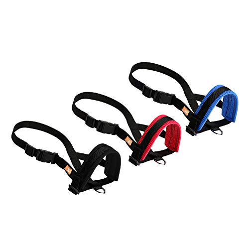 wintchuk Basic Dog Muzzle Prevent from Taking Off by Dogs for Small,Medium and Large Breed,Stop Puppy Biting and Chewing (XL,Black)