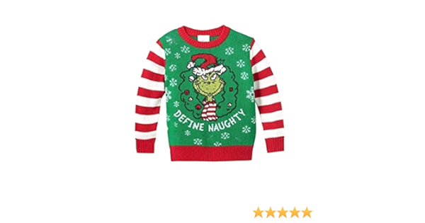 naughty grinch sweater