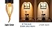 Panledo LED Filament Candelabra Bulb 4W Dimmable, 40W Equivalent, Vintage Classic Edison style, Amber Glass Light bulbs, Gold Tint Flame Tip, E26 Base, Ultra Warm White 2200K, Pack of 3