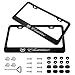 Auto sport 2pcs License Plate Frames with Screw Caps Set Stainless Steel Frame Applicable to US Standard Cars License Plate Fit Cadillac Accessory